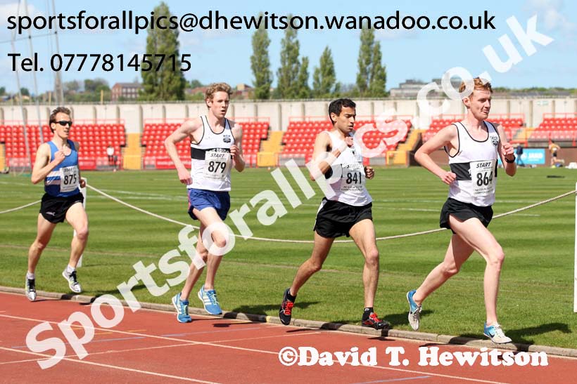 Mens senior 5000 metres, North Eastern Champs, Gateshead Stadium. Photo: David T. Hewitson/Sports for All Pics